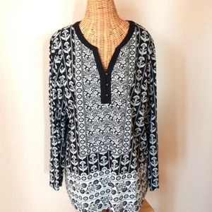 Style & Co. Multi Pattern Boho Blouse💖💖💖NWOT